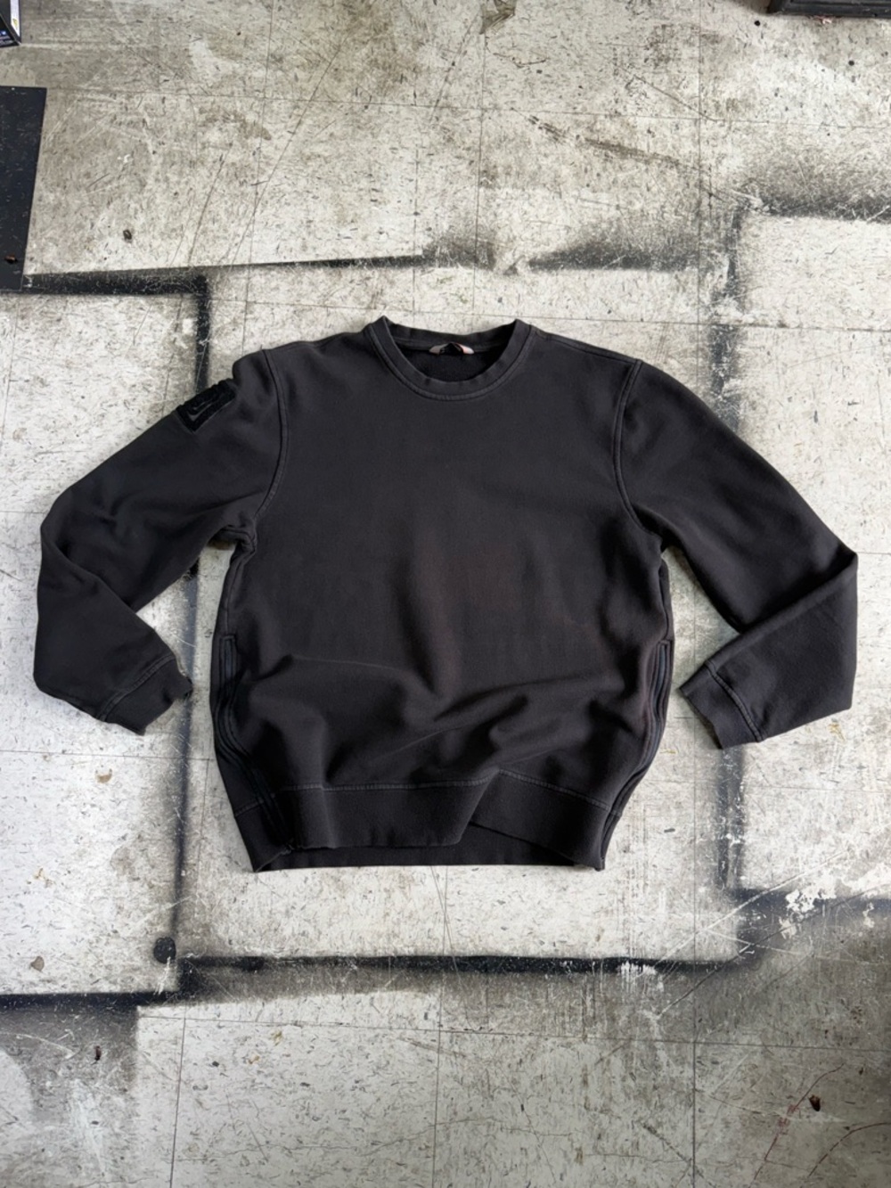 5.11 Tactical Black Adjustable Quick Draw Side Zip Crewneck Sweatshirt